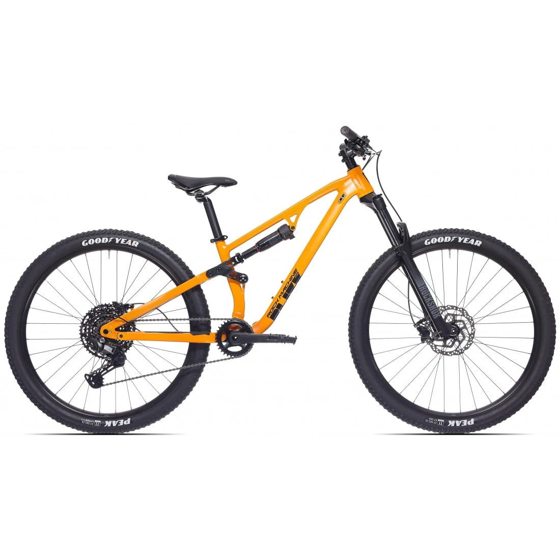 1. Bicicleta Rock Machine Blizz 27 FS 30, roti 27.5 , Matte Lava Orange 34cm (S) 34.5cm, Portocaliu