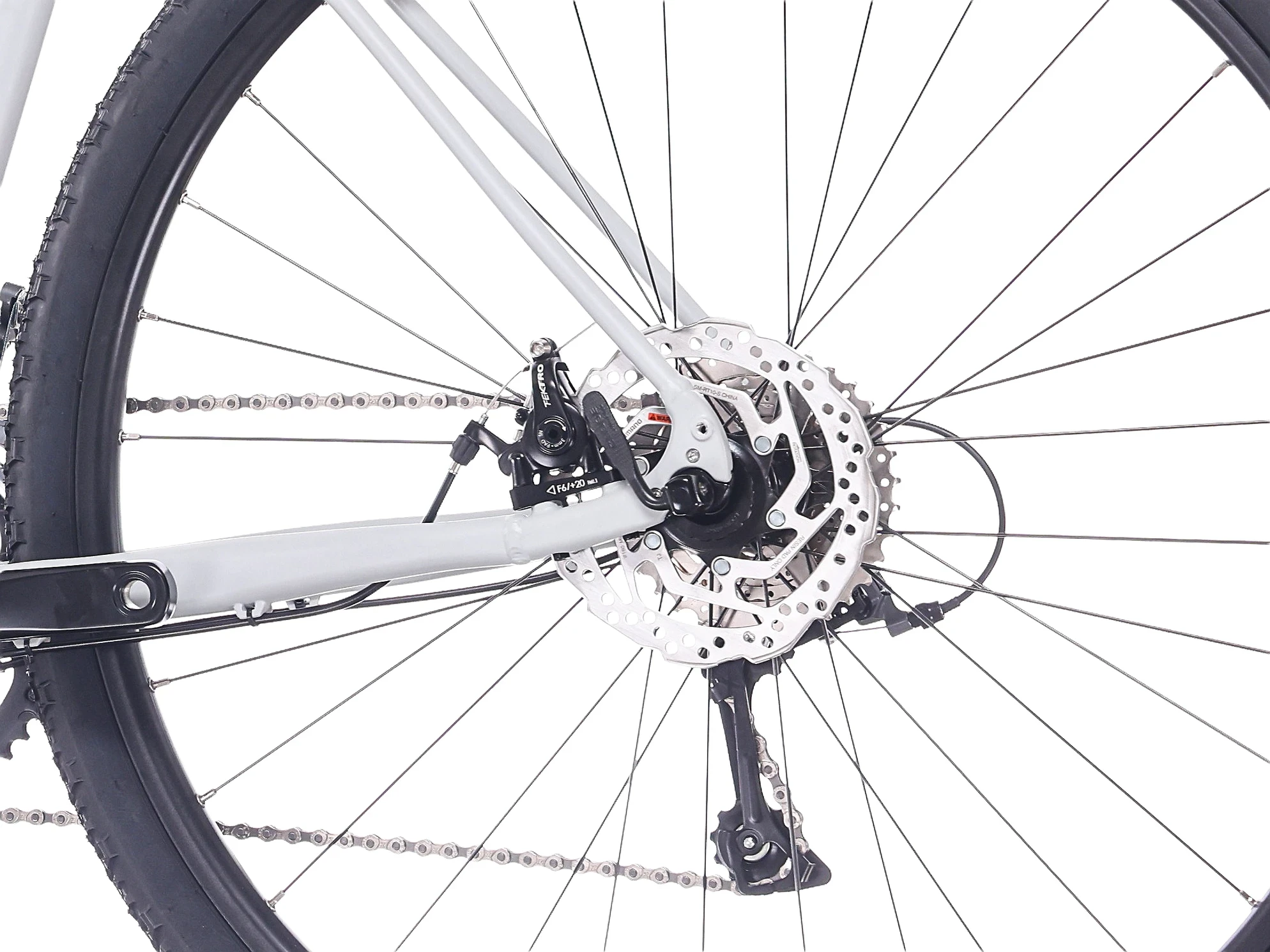 2. Bicicleta Rock Machine Lukk 20 Flat Bar 28 Matte Mouse Grey 52cm, (L) 52cm, Gri