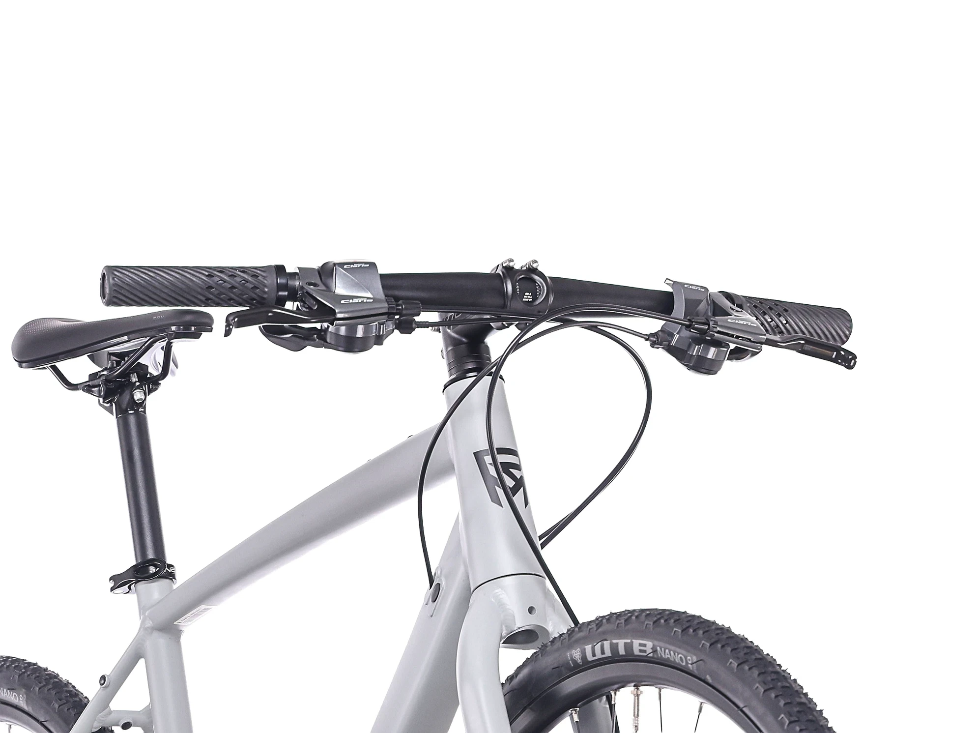 5. Bicicleta Rock Machine Lukk 20 Flat Bar 28 Matte Mouse Grey 52cm, (L) 52cm, Gri