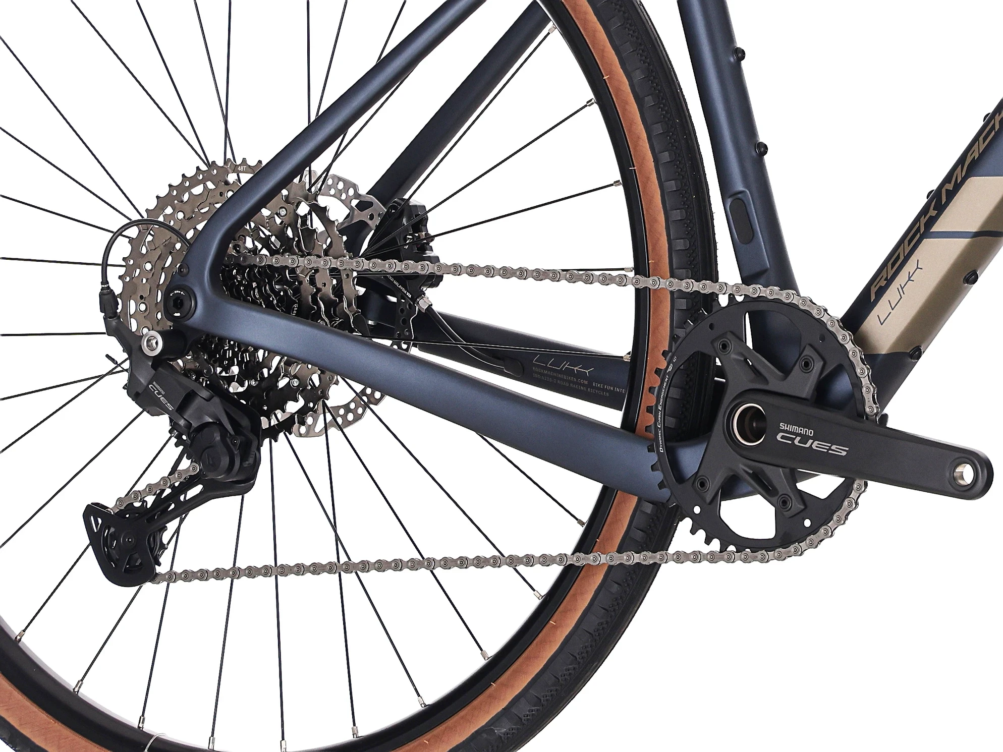 8. Bicicleta Rock Machine Lukk Cr 10 28 Matte Deep Ocean Blue 54cm - (L) 54cm
