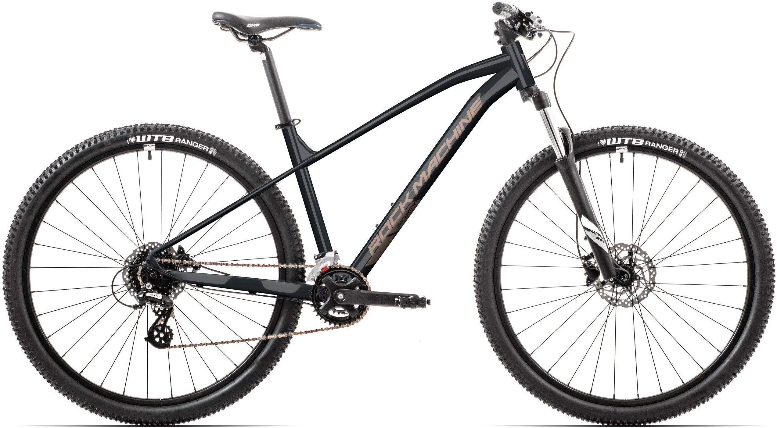 1. Bicicleta Rock Machine Manhattan 70-29, Gloss Night Storm Blue, 53cm (21 XL) 53cm, Bleumarin