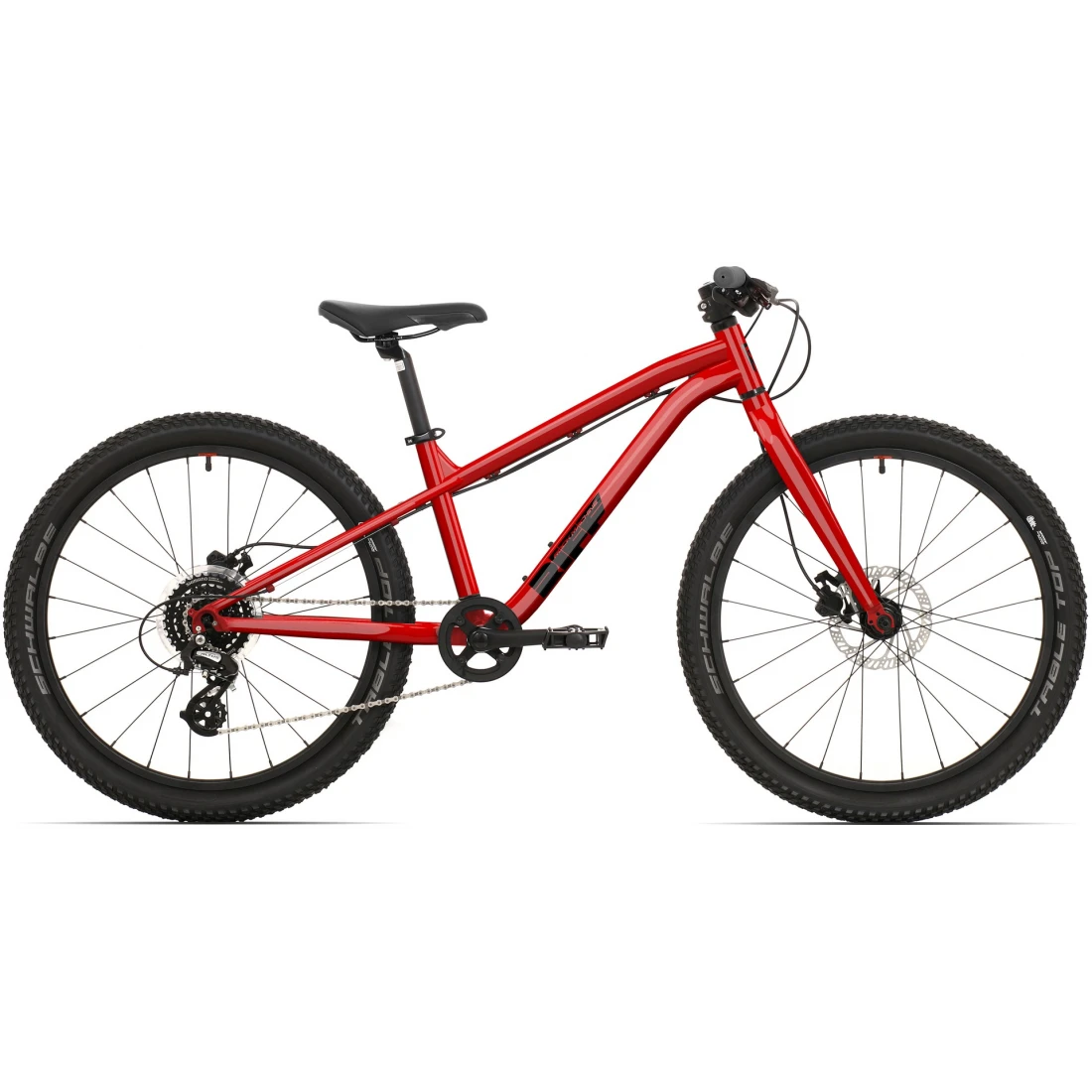 1. Bicicleta Rock Machine Riff Tr 24 Gloss Fire Red Rosu