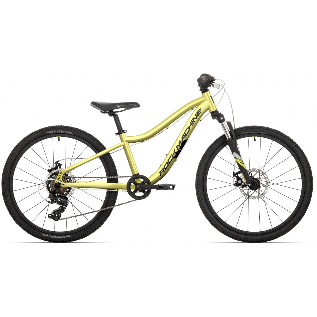 1. Bicicleta Rock Machine Storm 24 MD Gloss Sulfor Yellow