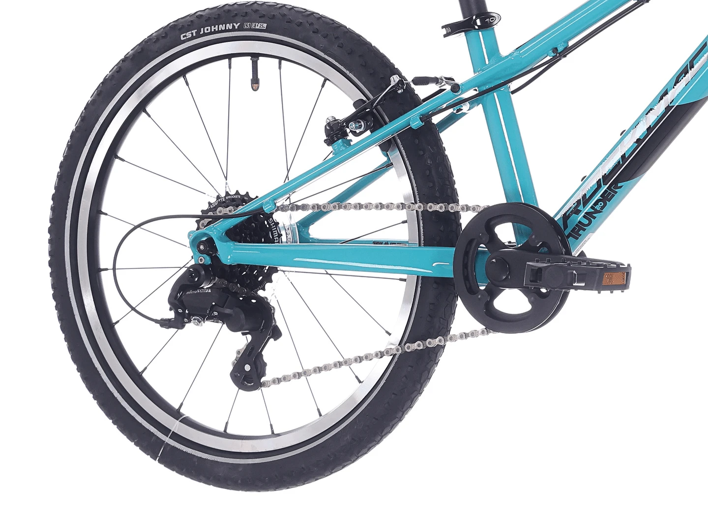 5. Bicicleta Rock Machine Thunder 20 VB Gloss Jade Blue