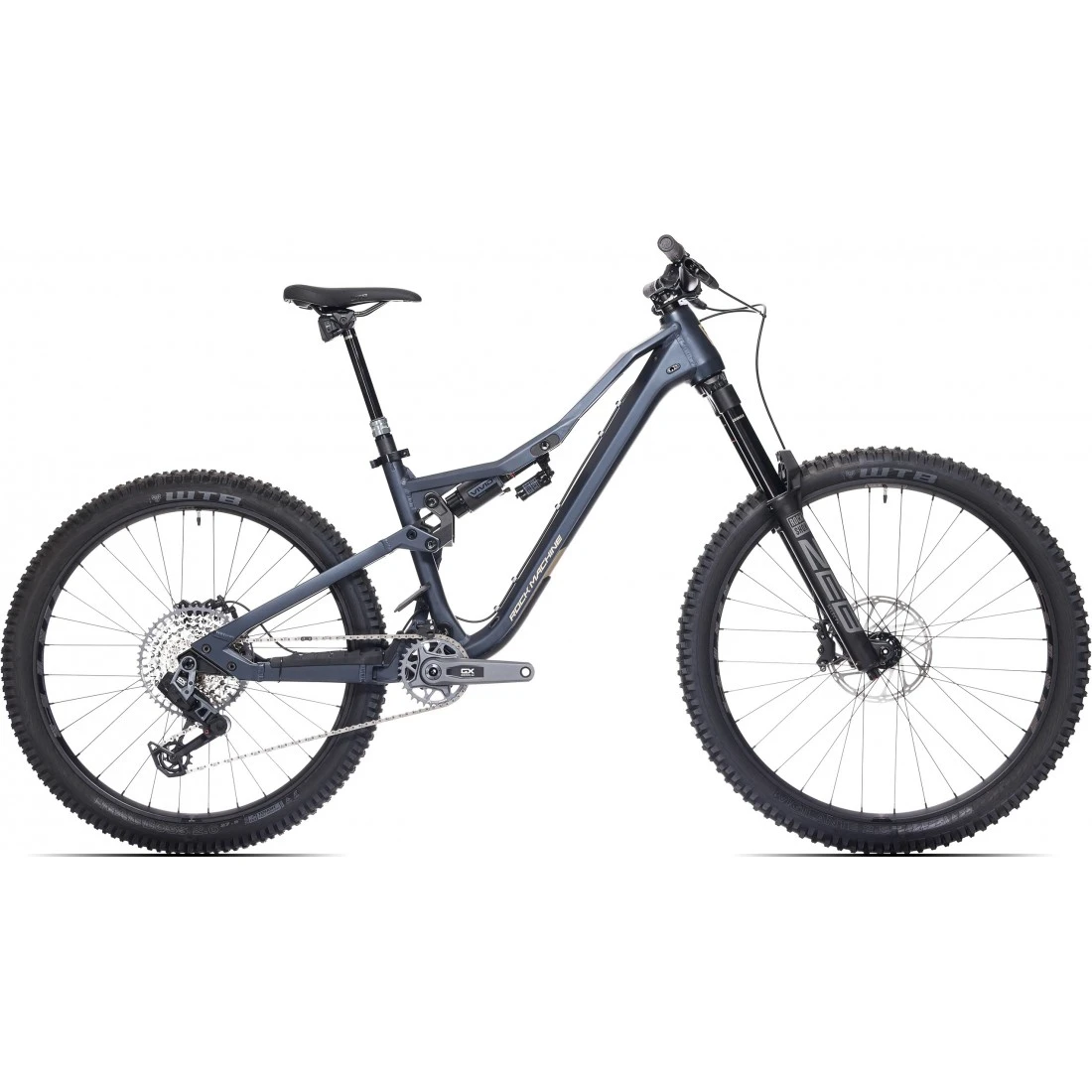 1. Bicicleta MTB Rock Machine Whizz FS II 90 AXS 29 27.5, matte deep ocean blue, cadru 41cm (M, 16 inch) 41cm, Bleumarin