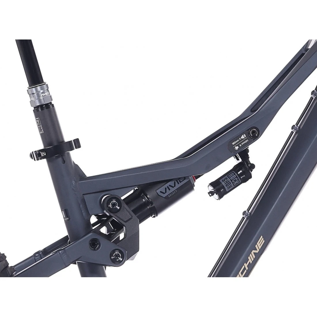 2. Bicicleta Rock Machine Whizz FS III 90 AXS 27.5 Matte Deep Ocean Blue, 41cm (16.0 , M) 41cm, Bleumarin