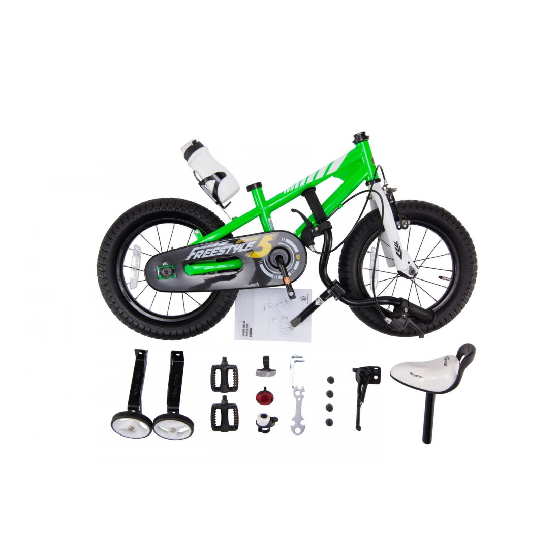 2. Bicicleta Royal Baby Freestyle 12 Verde Verde