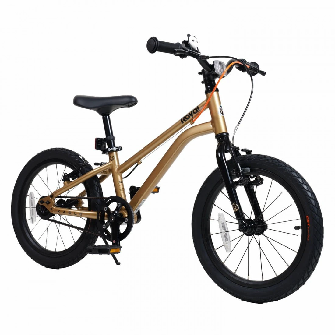 Bicicleta Royal Baby Kable-Belt, 16 inch, Auriu Auriu - 130078