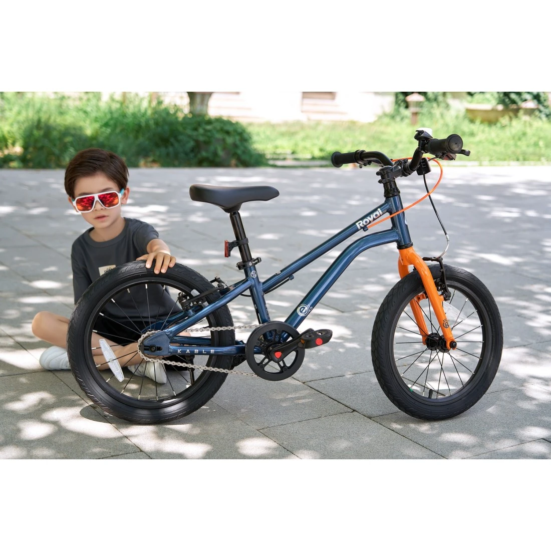8. Bicicleta Royal Baby Kable-EZ, 14 inch, Auriu Auriu