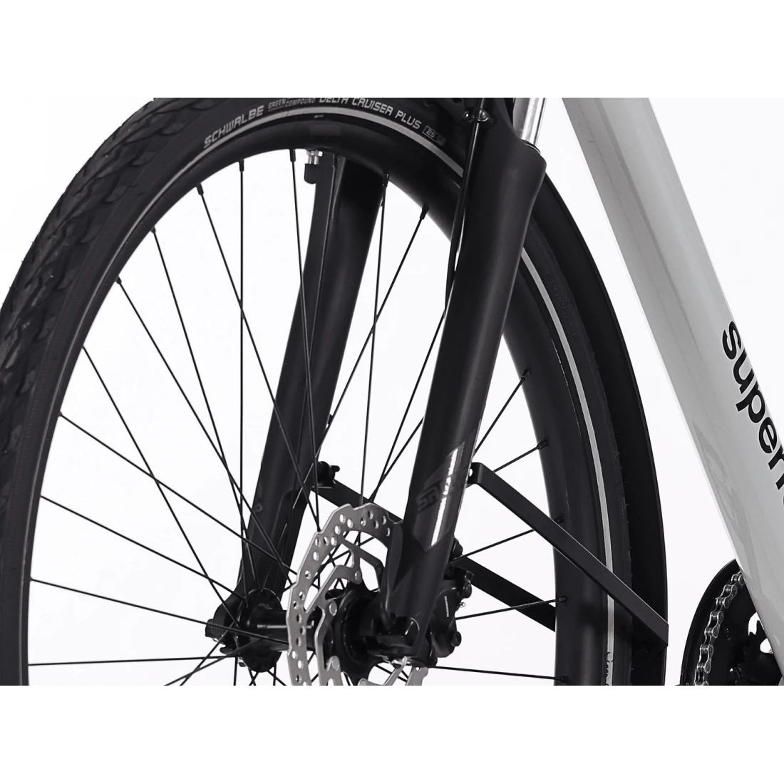 5. Bicicleta Superior BLOX 6.2 T 28 Gloss Grey 46cm - (M) 46cm