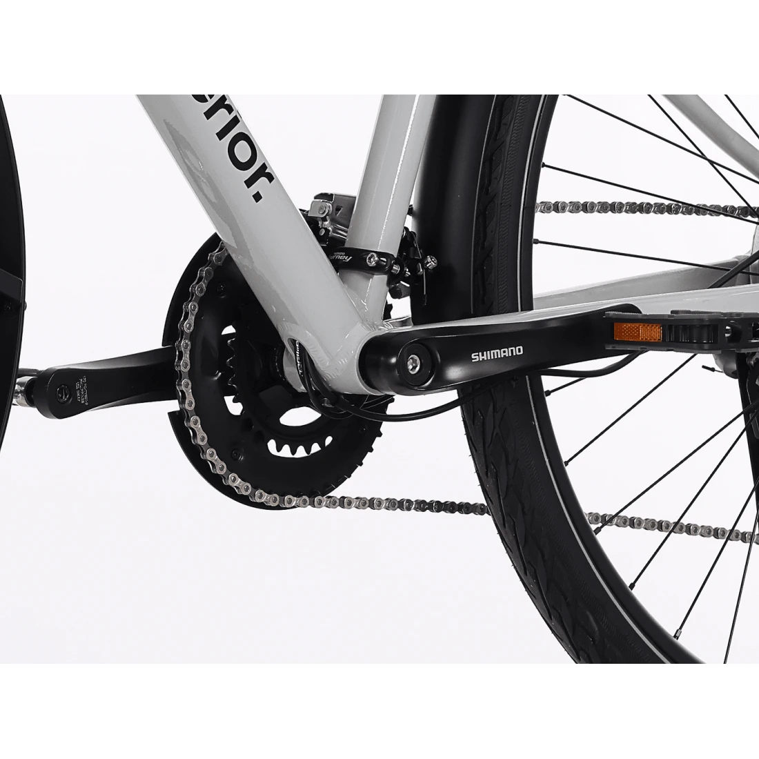 4. Bicicleta Superior BLOX 6.2 T 28 Gloss Grey 46cm - (M) 46cm