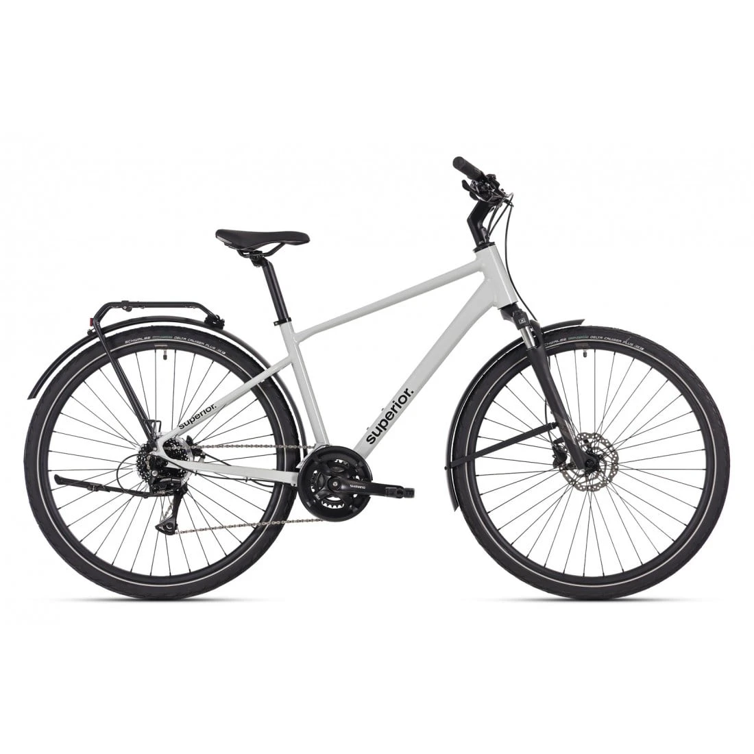 1. Bicicleta Superior BLOX 6.2 T 28 Gloss Grey 46cm - (M) 46cm