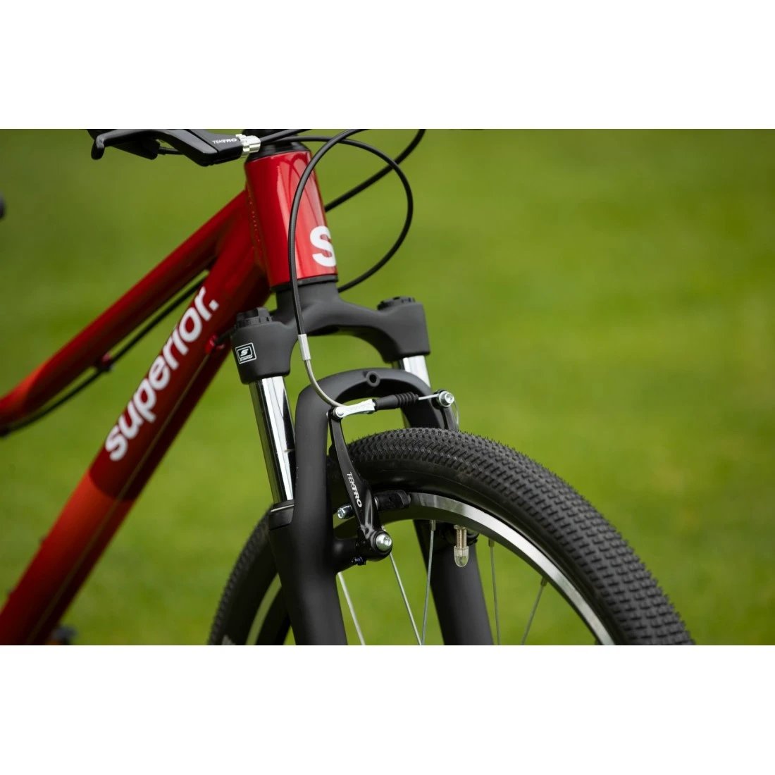 5. Bicicleta Superior RACER 24 Gloss Racing Red Rosu