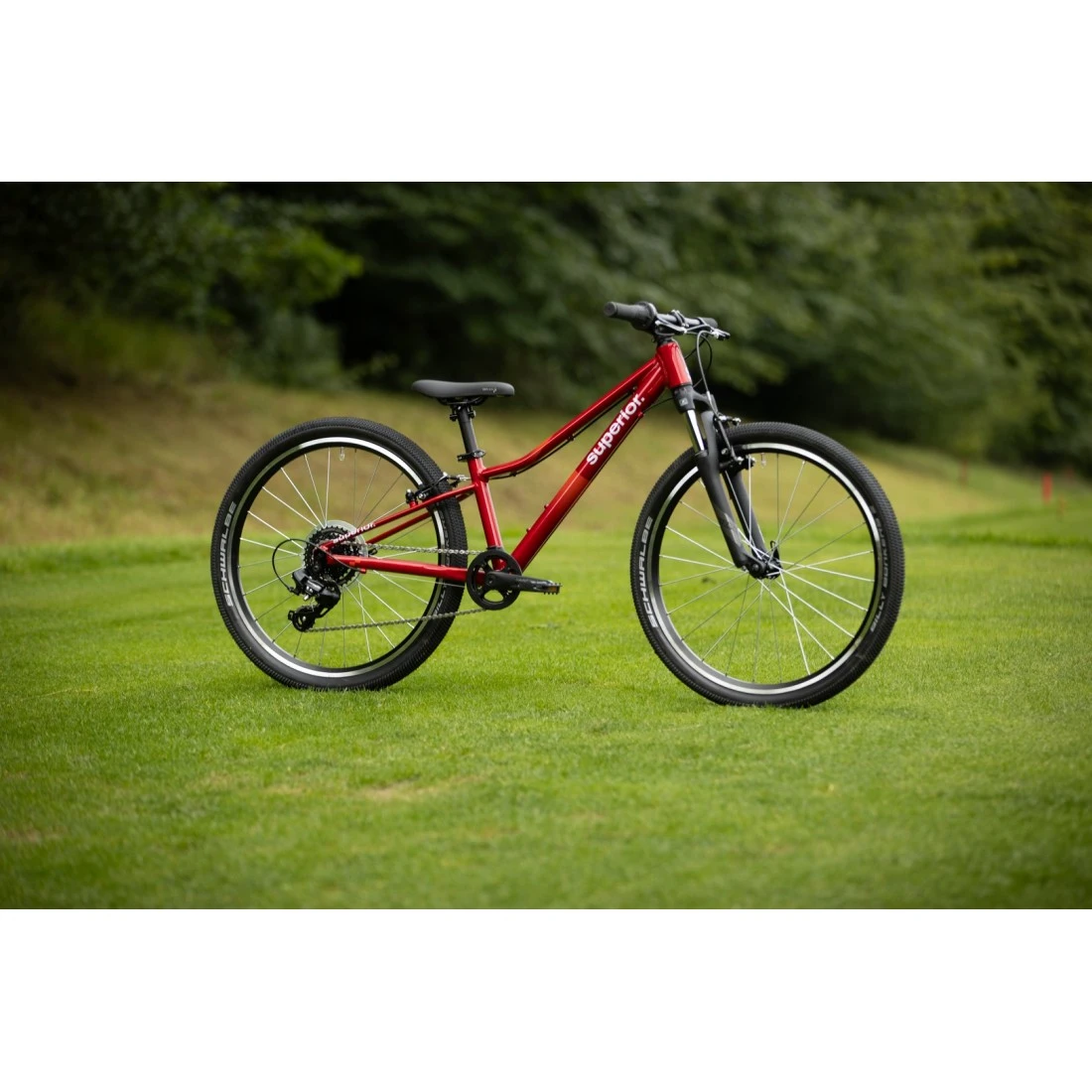 2. Bicicleta Superior RACER 24 Gloss Racing Red Rosu