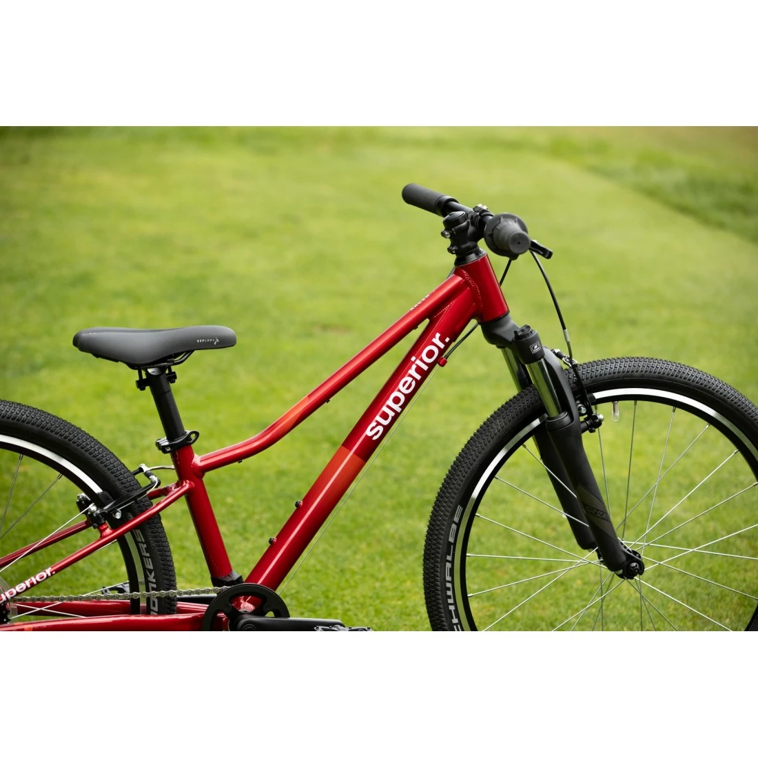 3. Bicicleta Superior RACER 24 Gloss Racing Red Rosu