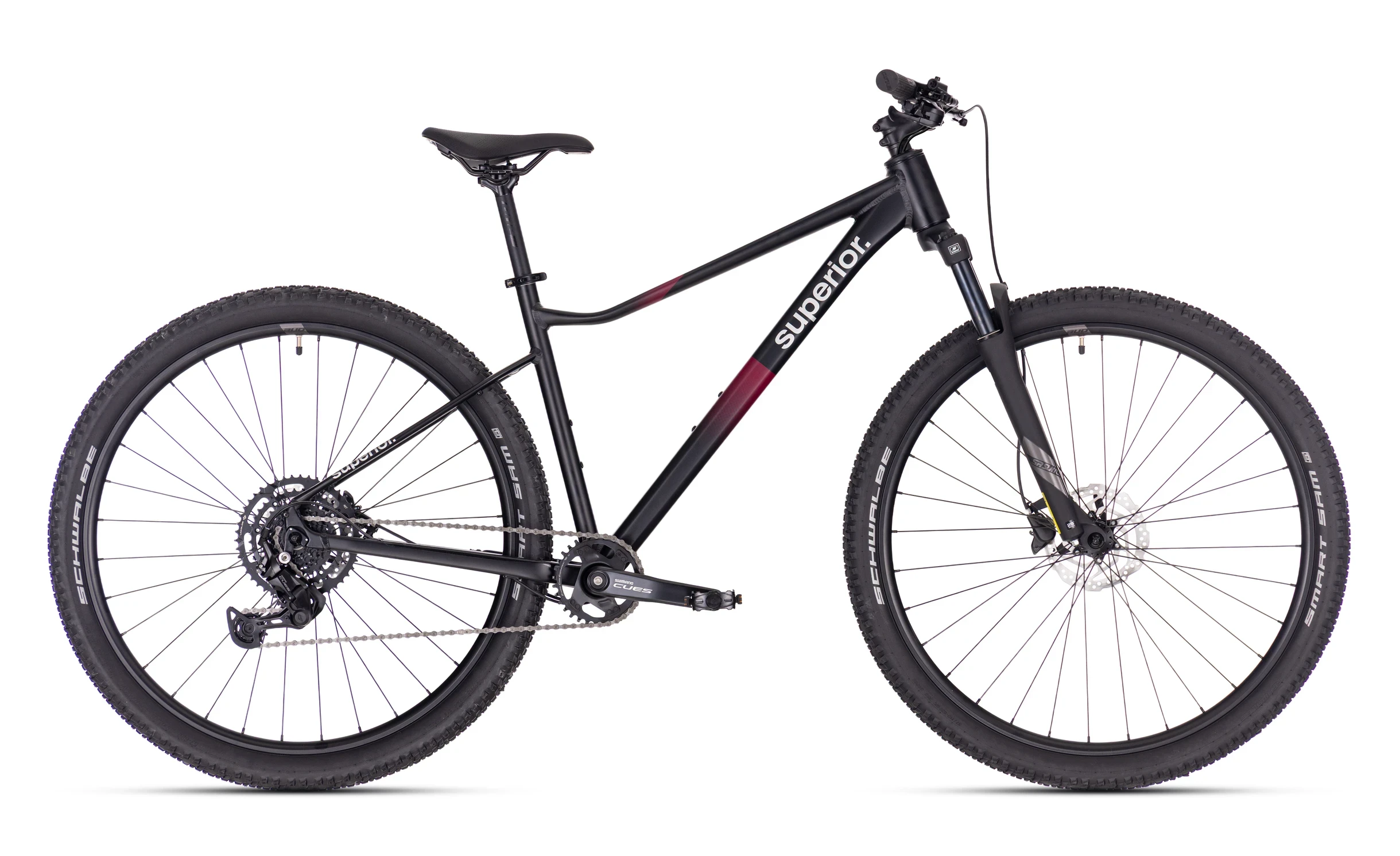 1. Bicicleta Superior XC 6.1 MS 29 Matte Black Bordeaux 16 - (S)