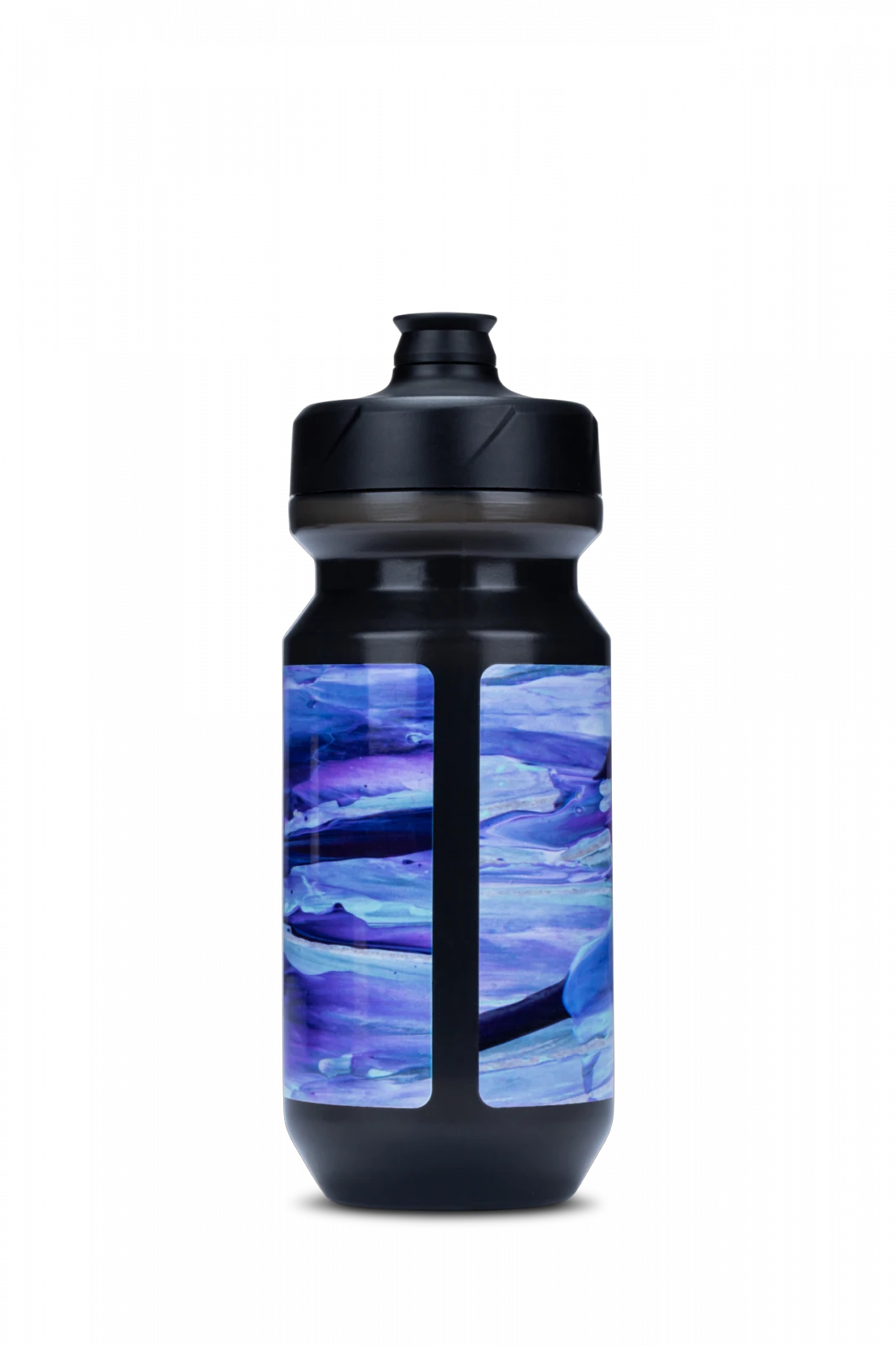 2. Bidon Cube Bottle Flow 500, 500ml, Negru Albastru Negru/Albastru