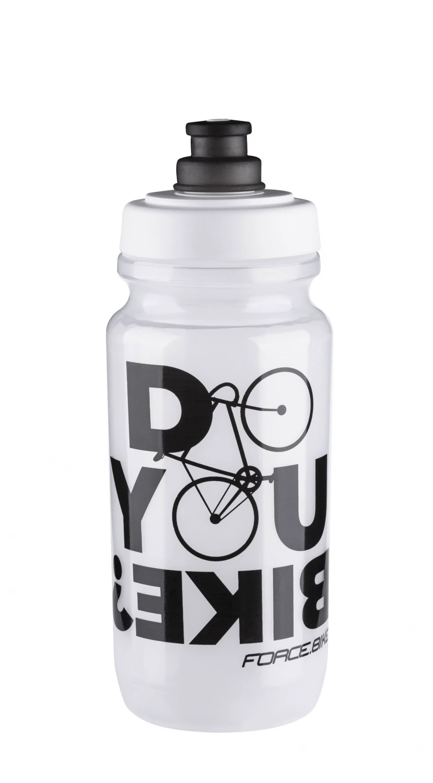 1. Bidon Force Bike 0.5l Transparent