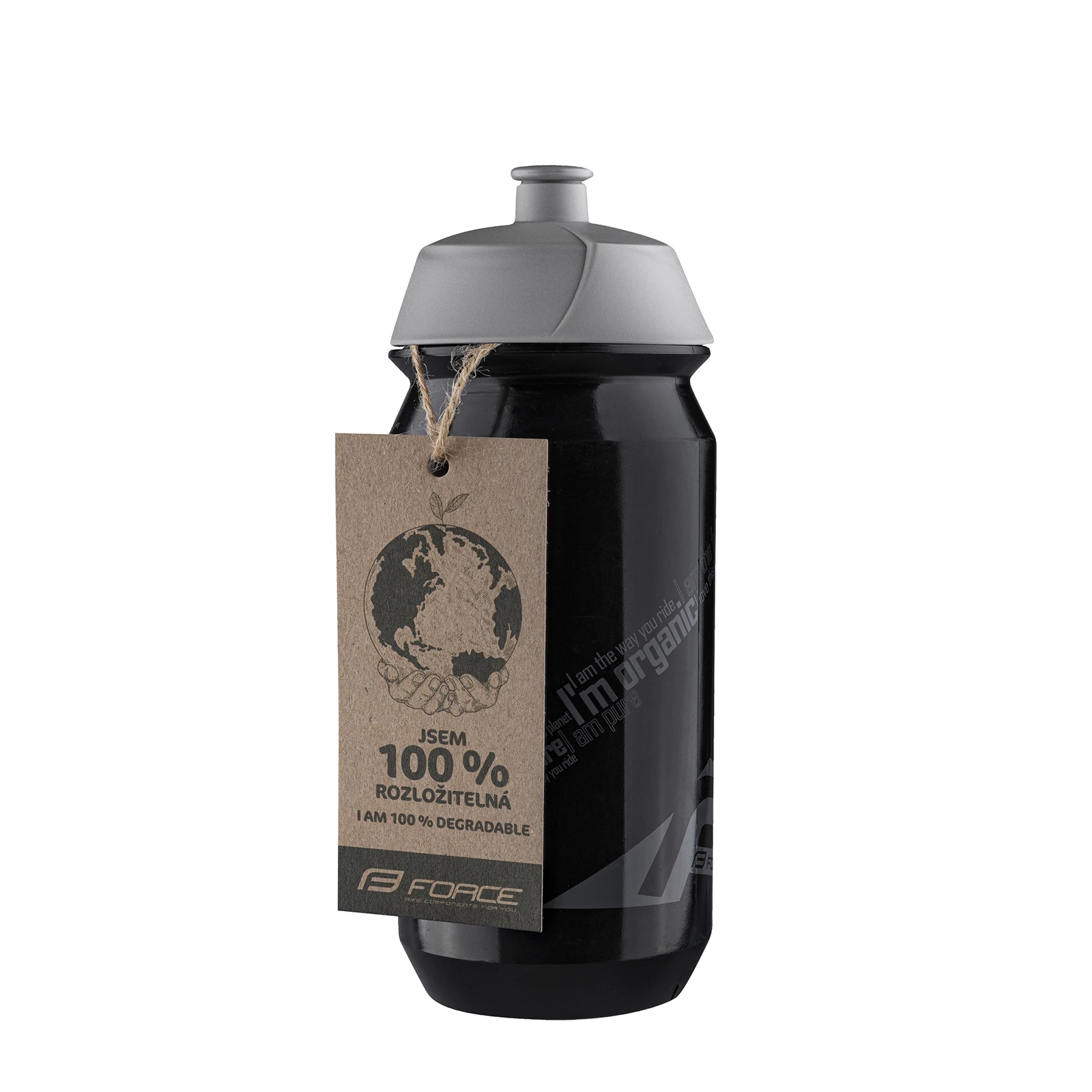 2. Bidon Force Bio 0.5l negru gri Negru/Gri