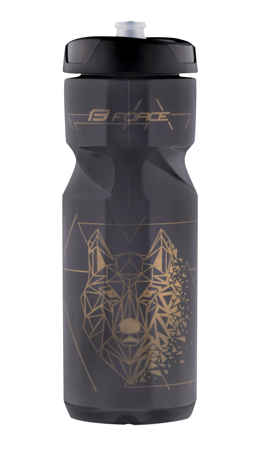 Bidon Force Lone Wolf 0.8l Black Gold Negru/Auriu - 108590