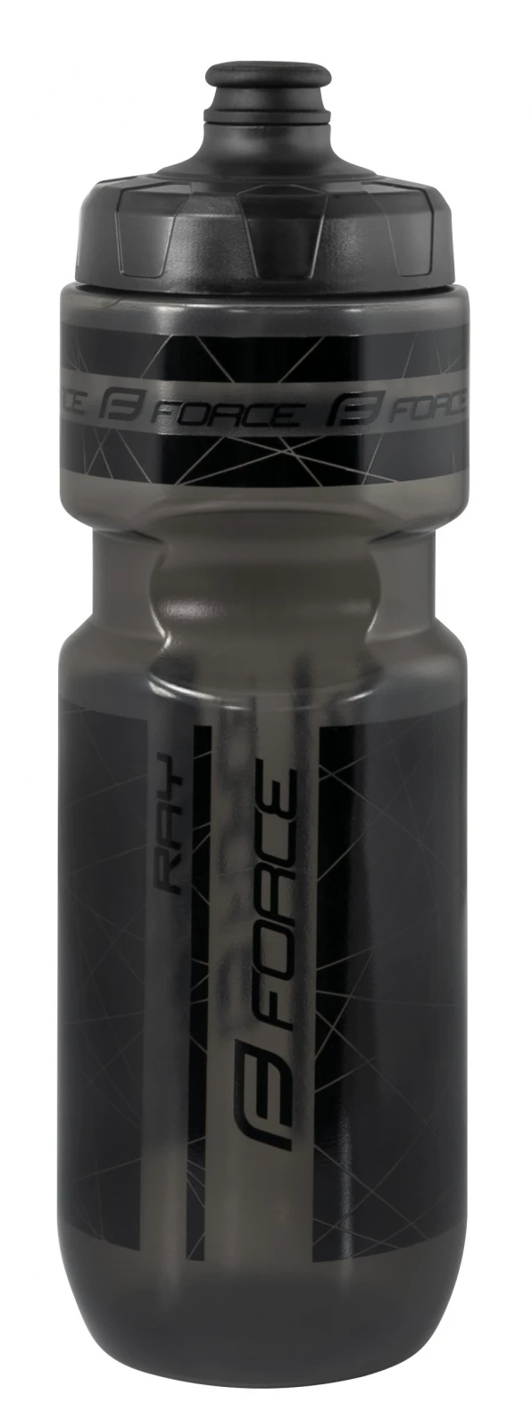 Bidon apa Force Ray 0.75 L, transparent gri Antracit/Negru - 103101