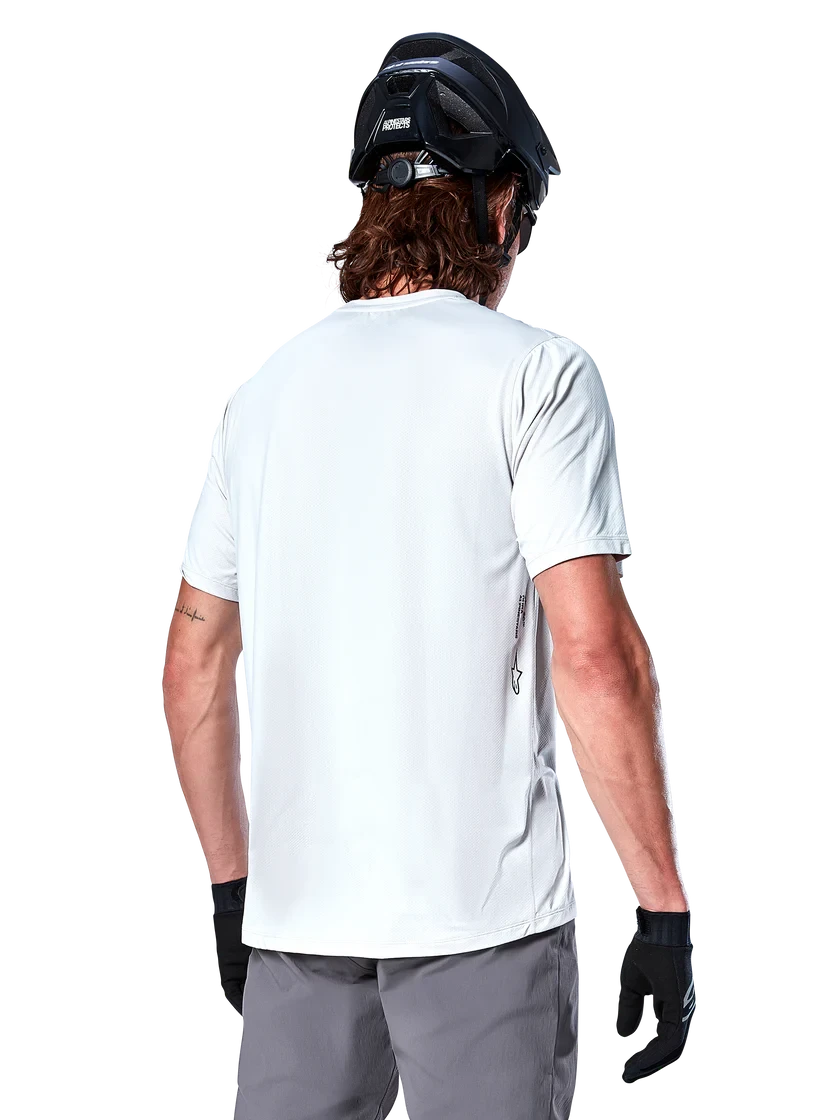 4. Bluza Alpinestars A-Dura Oscar SS Jersey White Dove S S, Alb/Negru