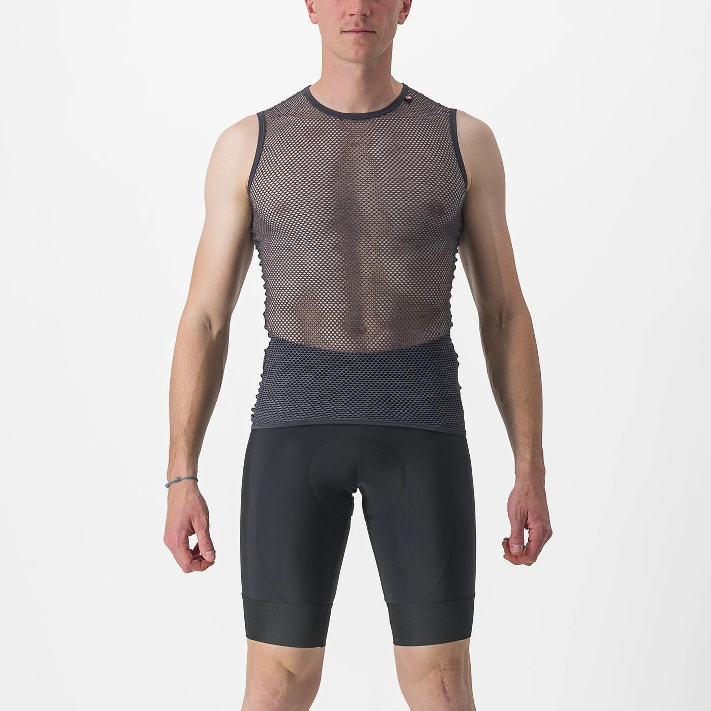 3. Bluza corp fara maneci Castelli Miracolo Wool SL, Gri, S S, Antracit