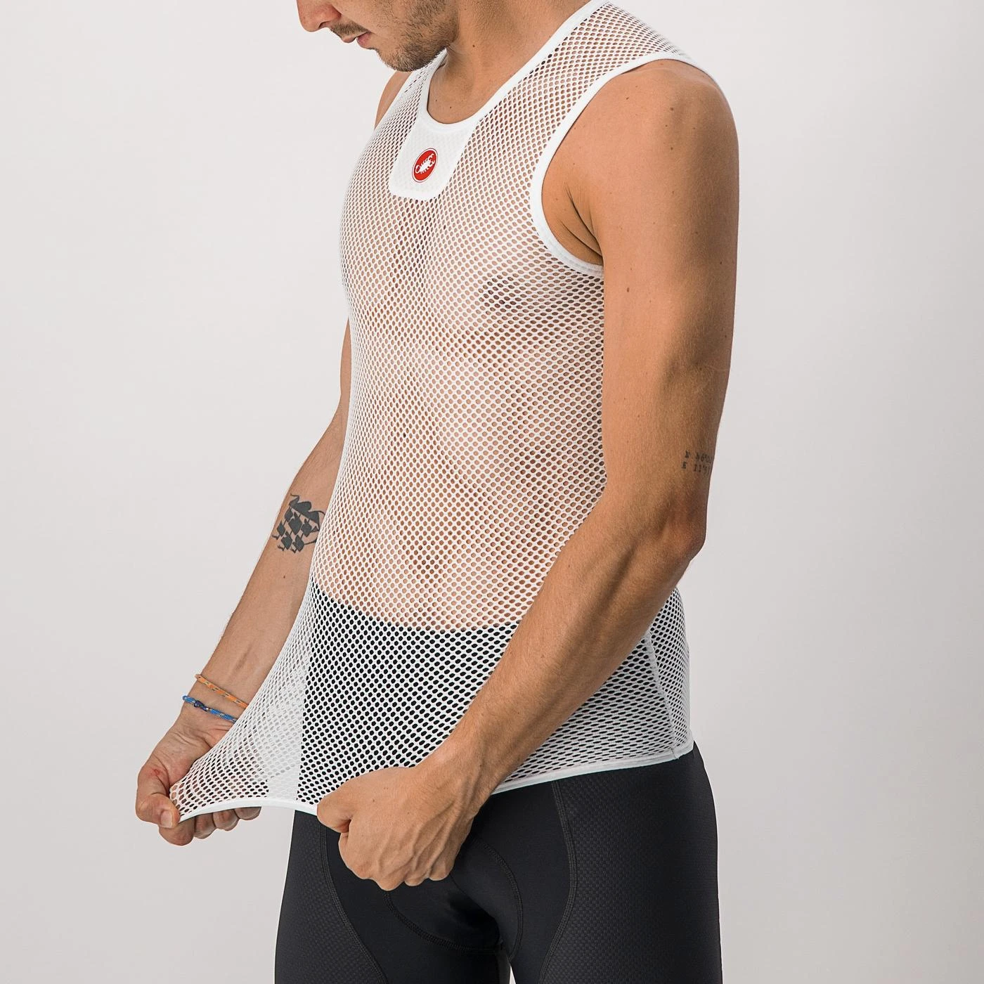 4. Bluza de corp fara maneci Castelli Core Mesh 3 SL, pt barbati, alb, L XL Alb, L/XL