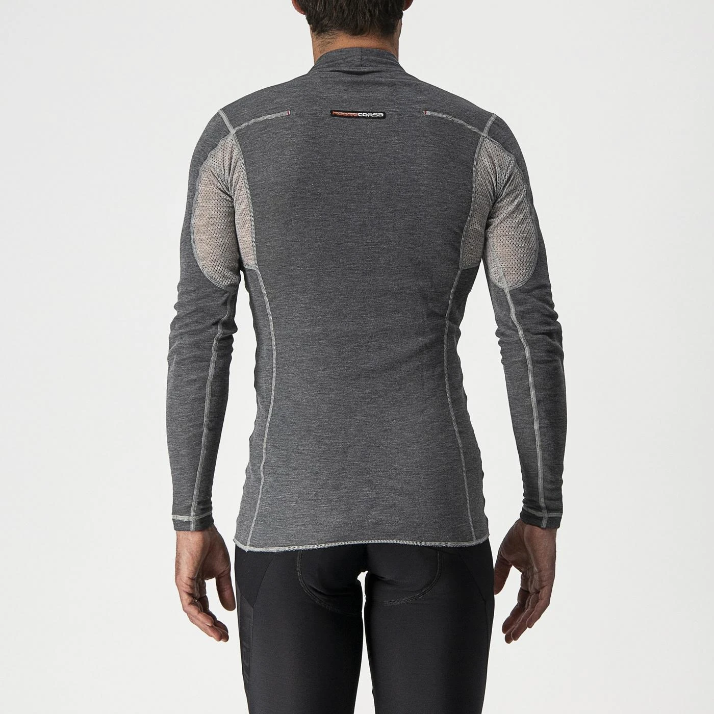 2. Bluza de corp Castelli Flanders Warm LS, gri, L L, Gri