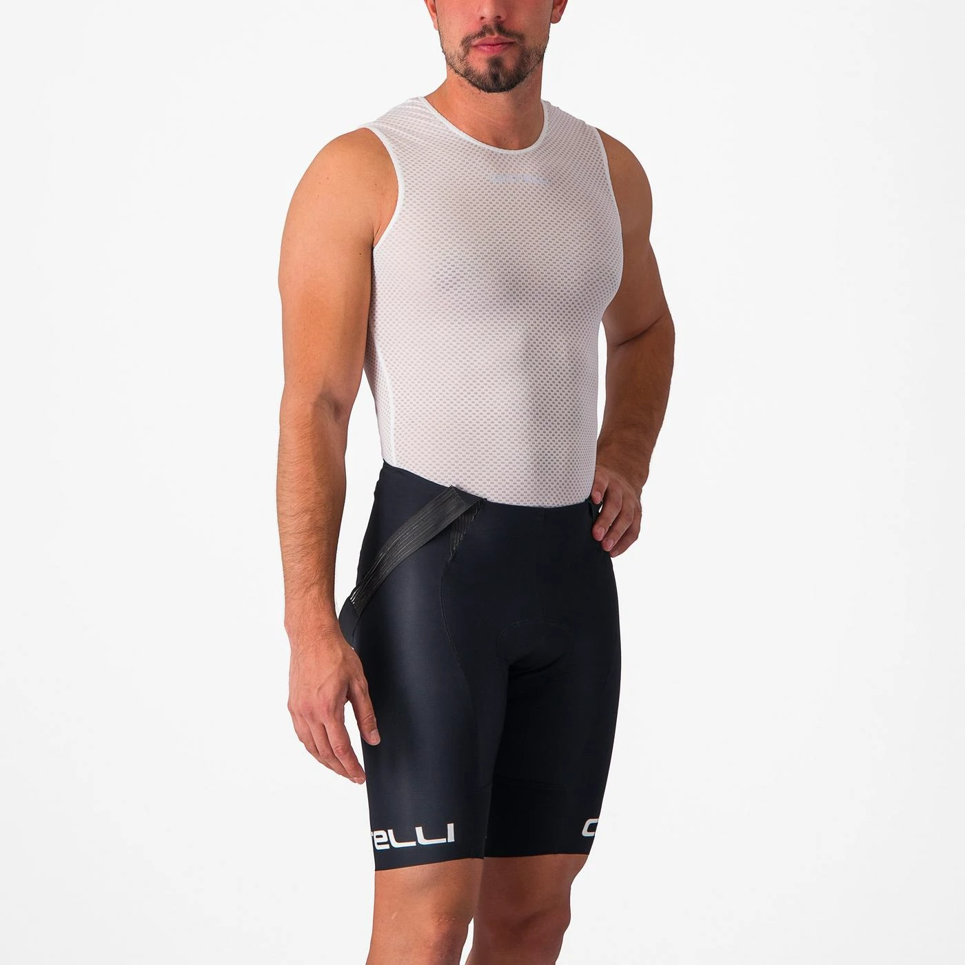 3. Bluza de corp fara maneci Castelli Pro Mesh 2.0 SL, pt barbati, alb, XS Alb, XS