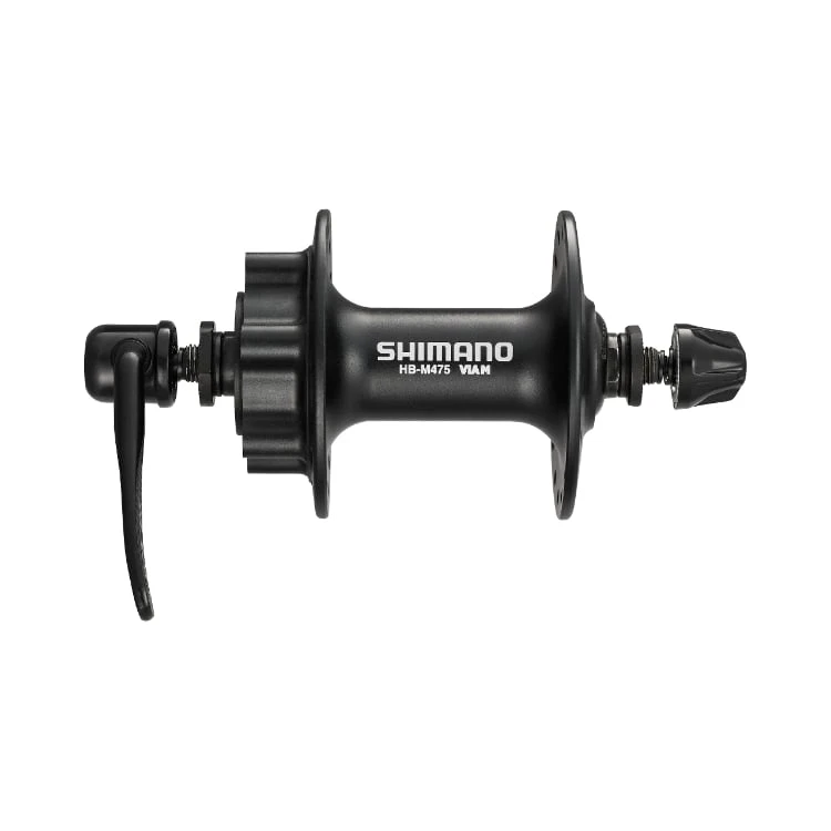 Butuc fata Shimano HB-M475-L, disc 6 suruburi, Negru, 36H 36H, Negru - 106060