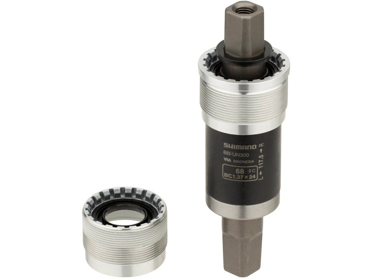 3. Butuc pedalier Shimano BB-UN300, BSA, ax Patrat, fara suruburi, 68-110mm 68-110mm