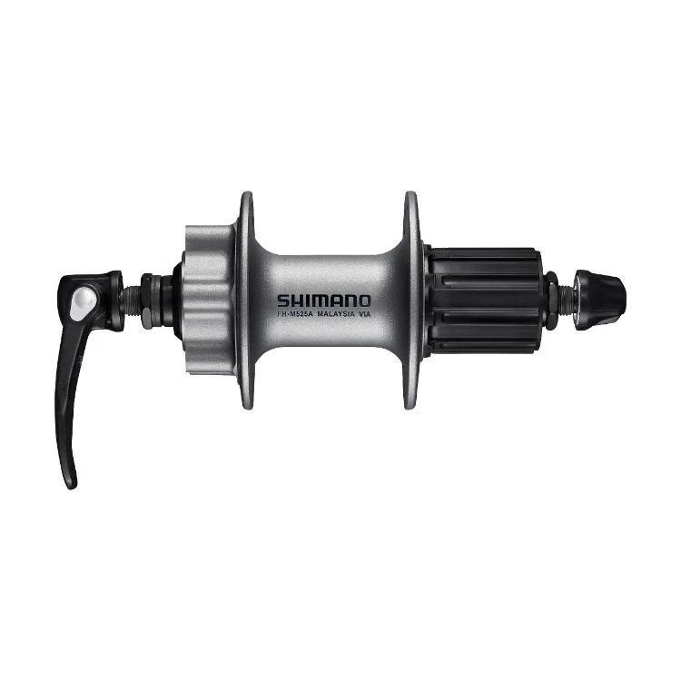 Butuc spate Shimano Deore FH-M525A-S, 8 9 10 11, disc 6 suruburi, 36H, Argintiu Argintiu, 36H - 107206
