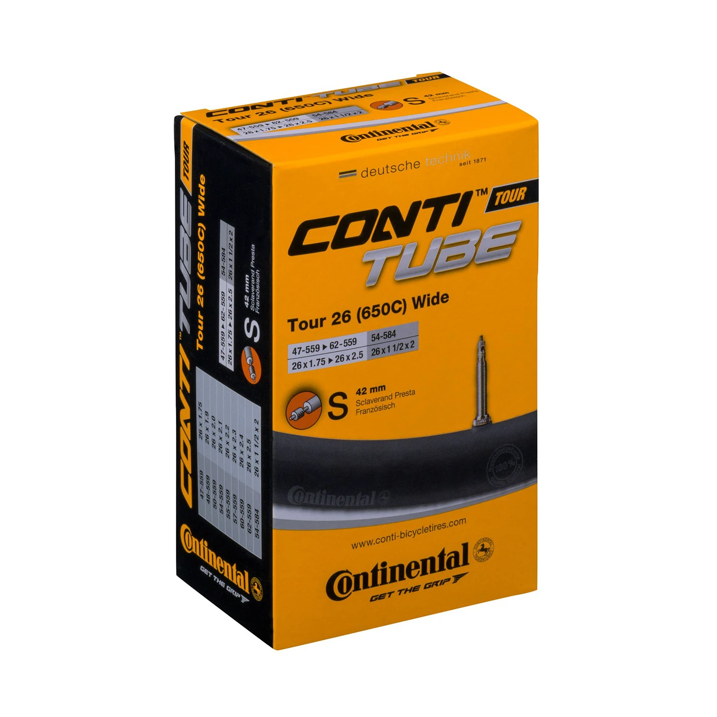 1. Camera Continental Tour 26 Wide, 47 62-559, 26x1.75-2.5, S42