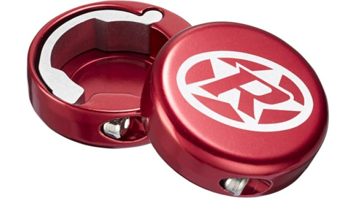Capete ghidon Reverse lock-on aluminiu rosii Rosu - 101807