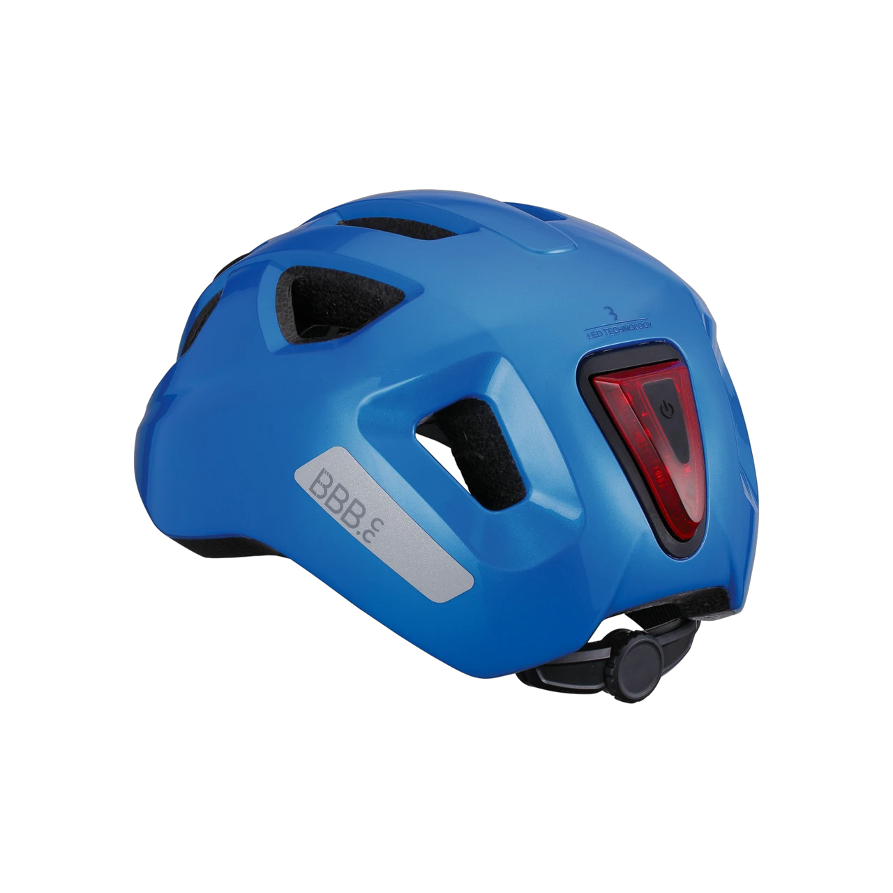 2. Casca BBB BHE-17 Sonar cu LED Glossy Blue M 52-58 cm 52-58cm, Albastru