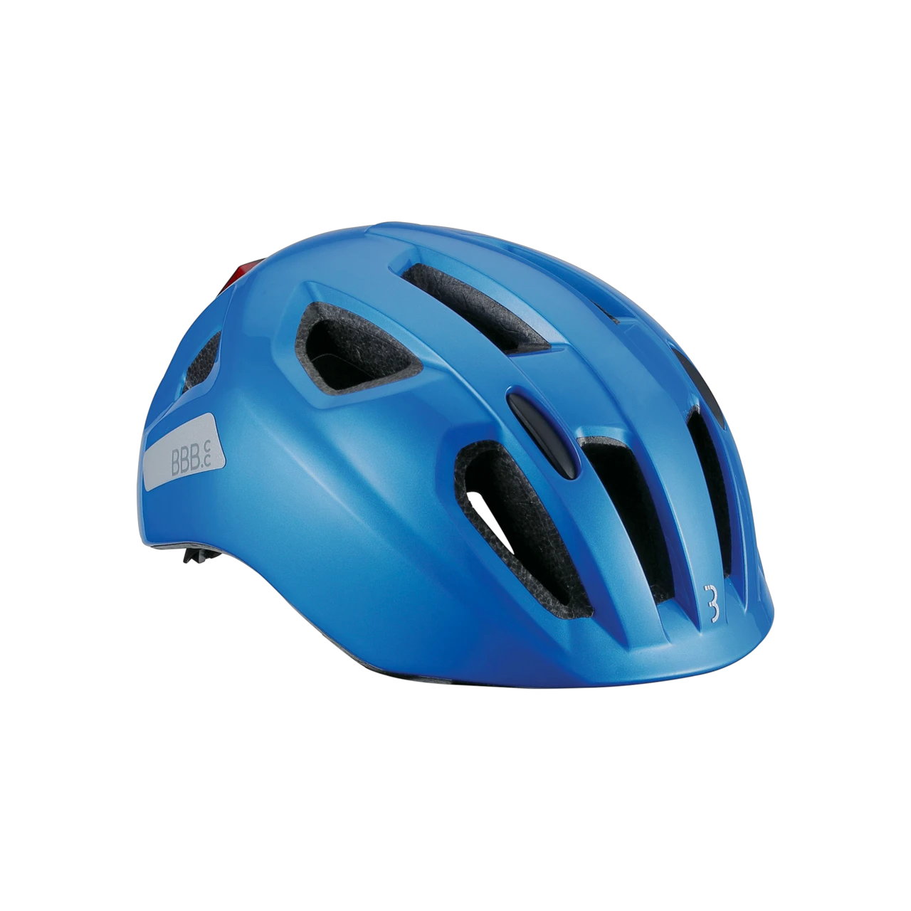 1. Casca BBB BHE-17 Sonar cu LED Glossy Blue M 52-58 cm 52-58cm, Albastru