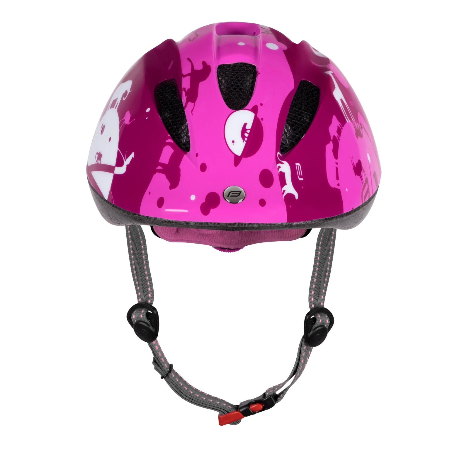 3. Casca copii Force Fun Planets pink white M 52-56cm, Magenta/Alb