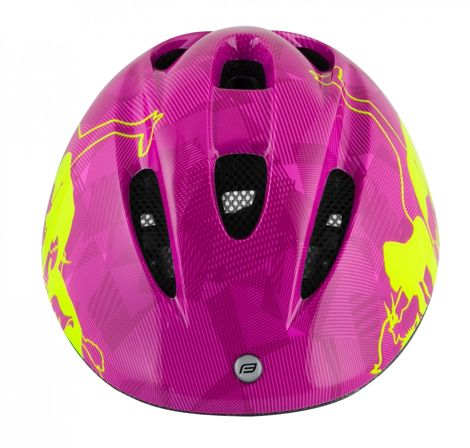 10. Casca copii Force Fun Planets Fluo Blue M 52-56cm, Bleu/Galben fluo