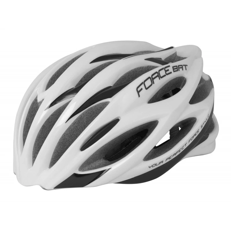 Casca Force Bat Alb Negru S M (54-58cm) 54-58cm, Alb/Negru - 105576