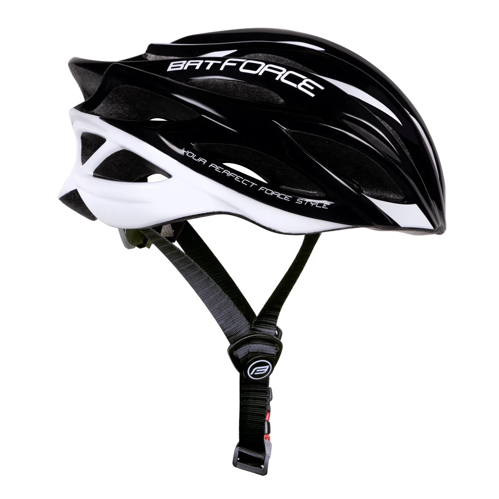 3. Casca Force Bat Negru Alb L XL (57-61cm) 57-61cm, Negru/Alb