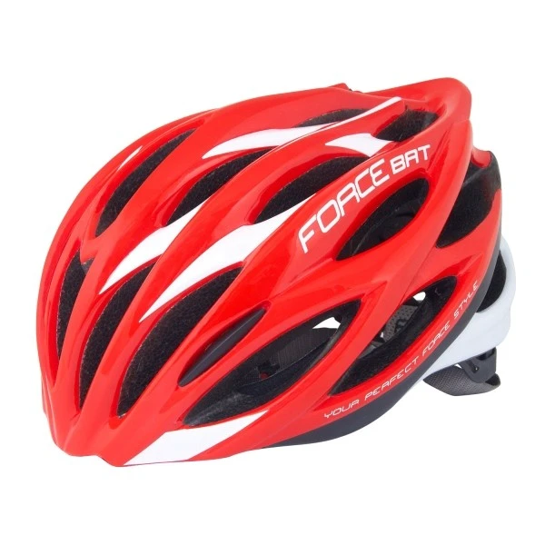 Casca Force Bat Rosu Alb S M (54-58cm) 54-58cm, Rosu/Alb - 102946