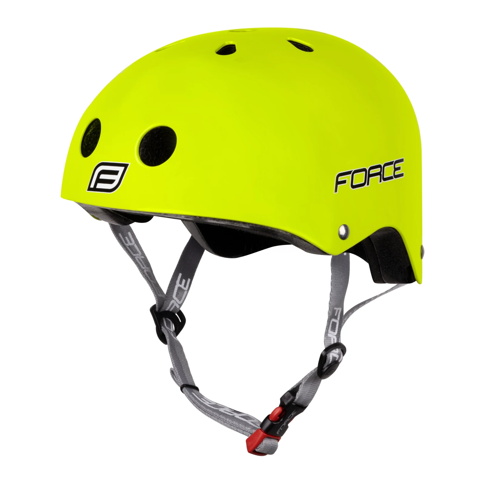 1. Casca Force BMX fluorescent lucios S M 54-58cm, Galben fluo