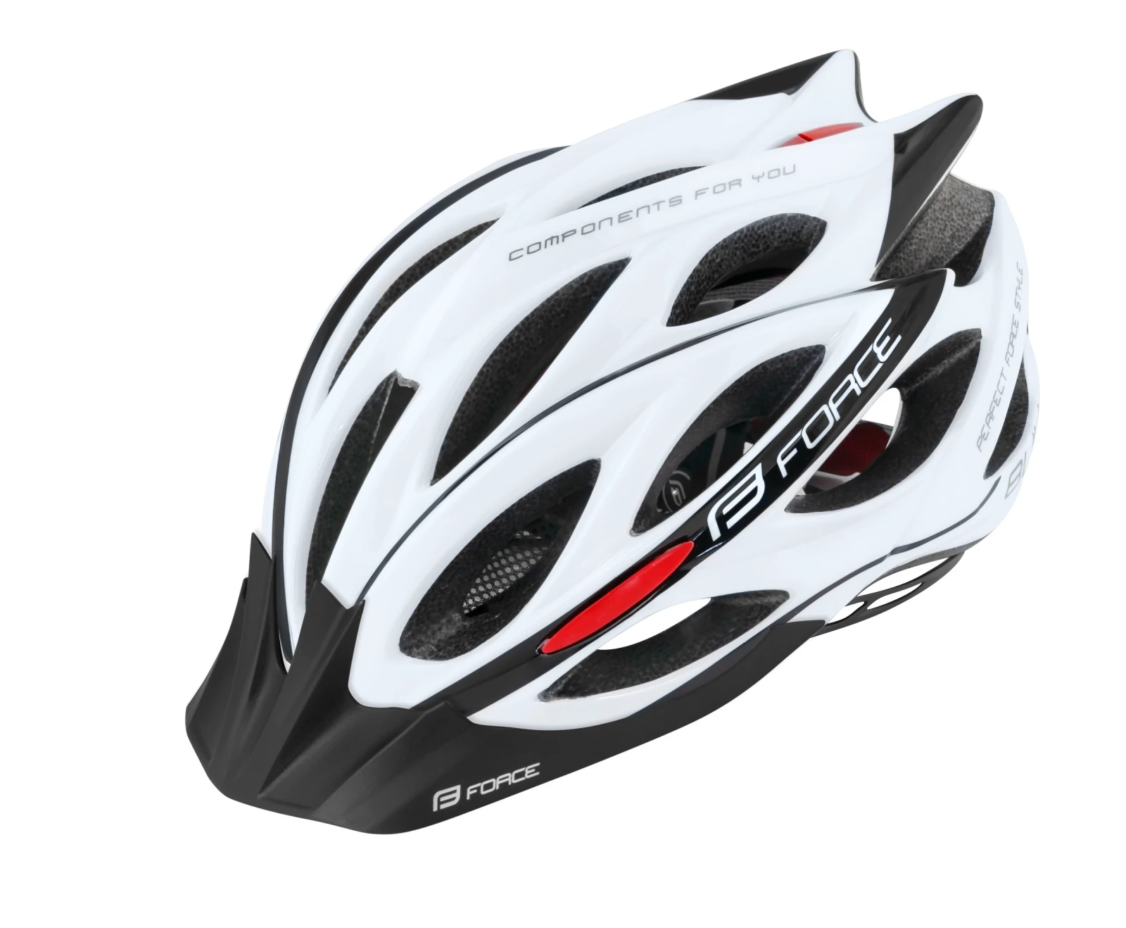 Casca Force Bull alb negru L XL (58-61cm) 58-61cm, Alb/Negru - 103049