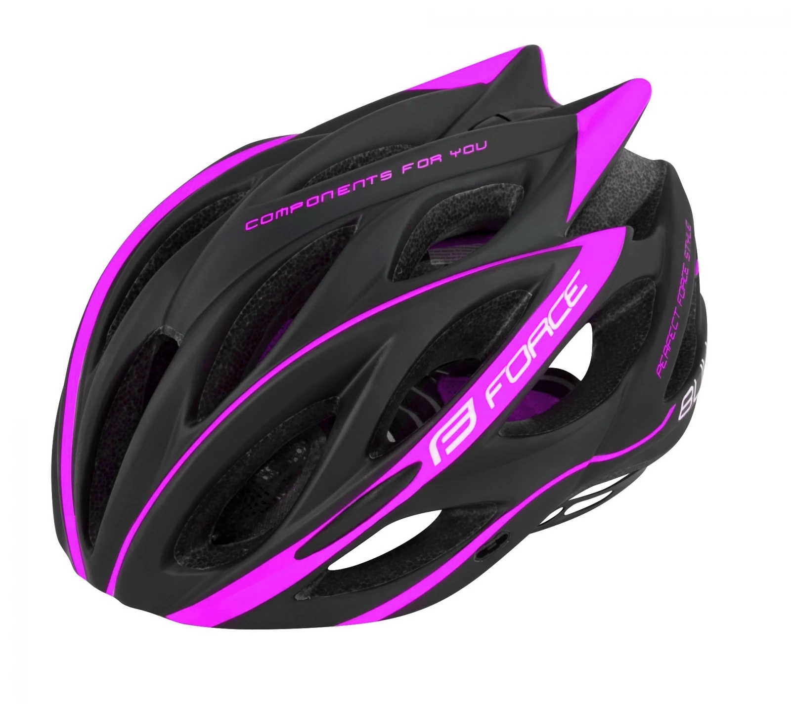 Casca Force Bull negru magenta L XL (58-61 cm) 58-61cm, Negru/Magenta - 105574