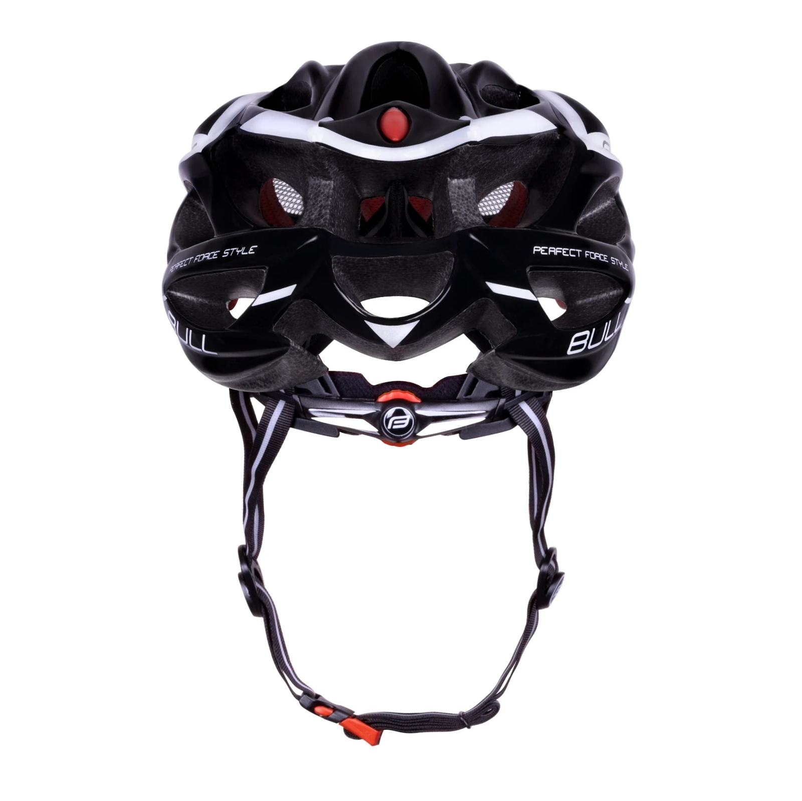 4. Casca Force Bull negru alb rosu S M (54-58 cm) 54-58cm, Negru/Alb/Rosu