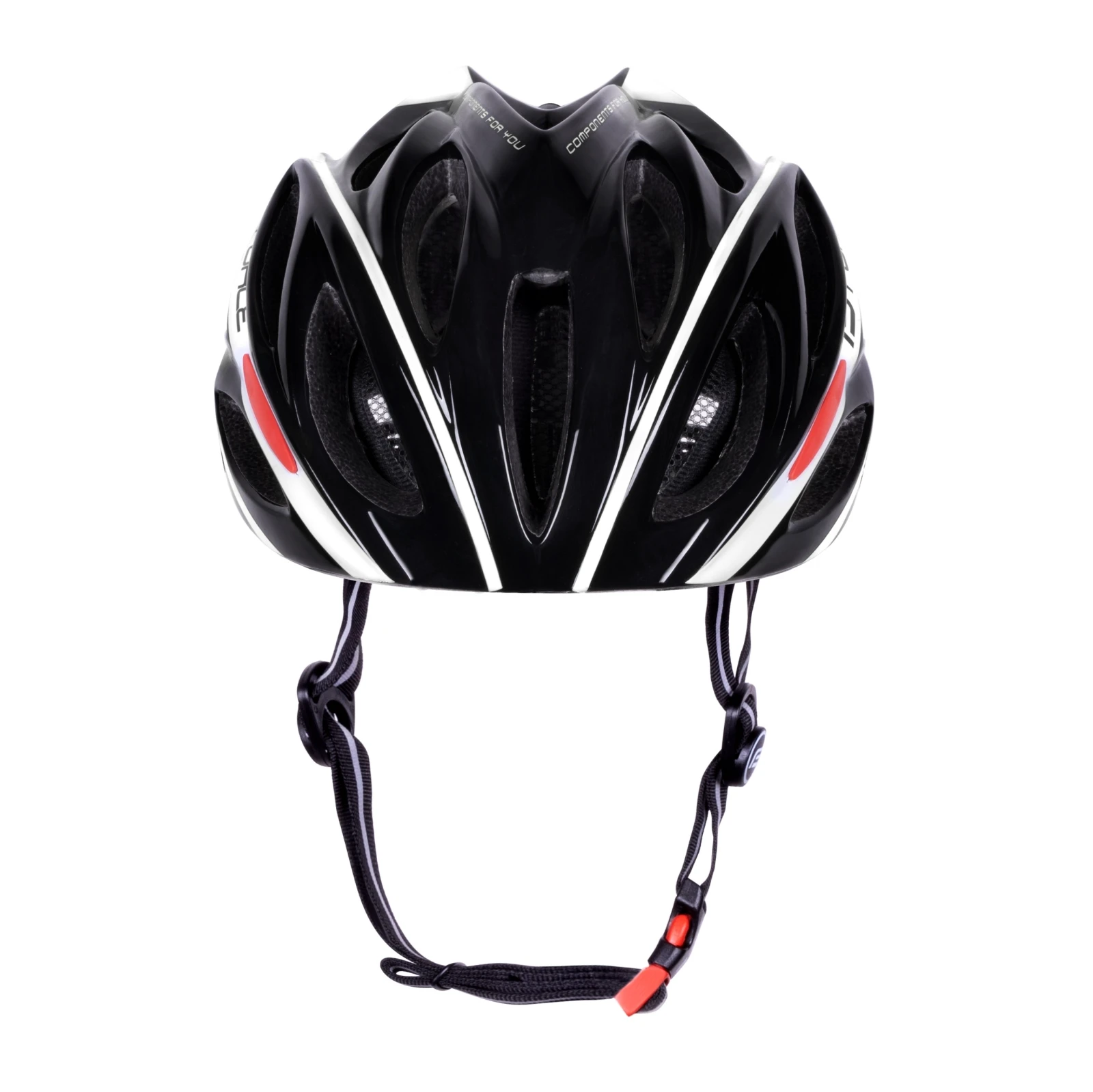 3. Casca Force Bull negru alb rosu S M (54-58 cm) 54-58cm, Negru/Alb/Rosu