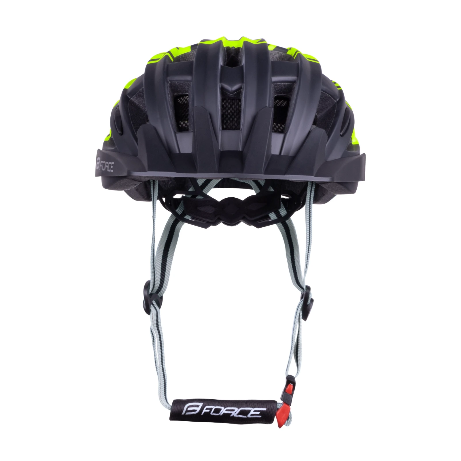 4. Casca Force Corella MTB negru fluo L XL 57-61cm, Galben fluo/Negru