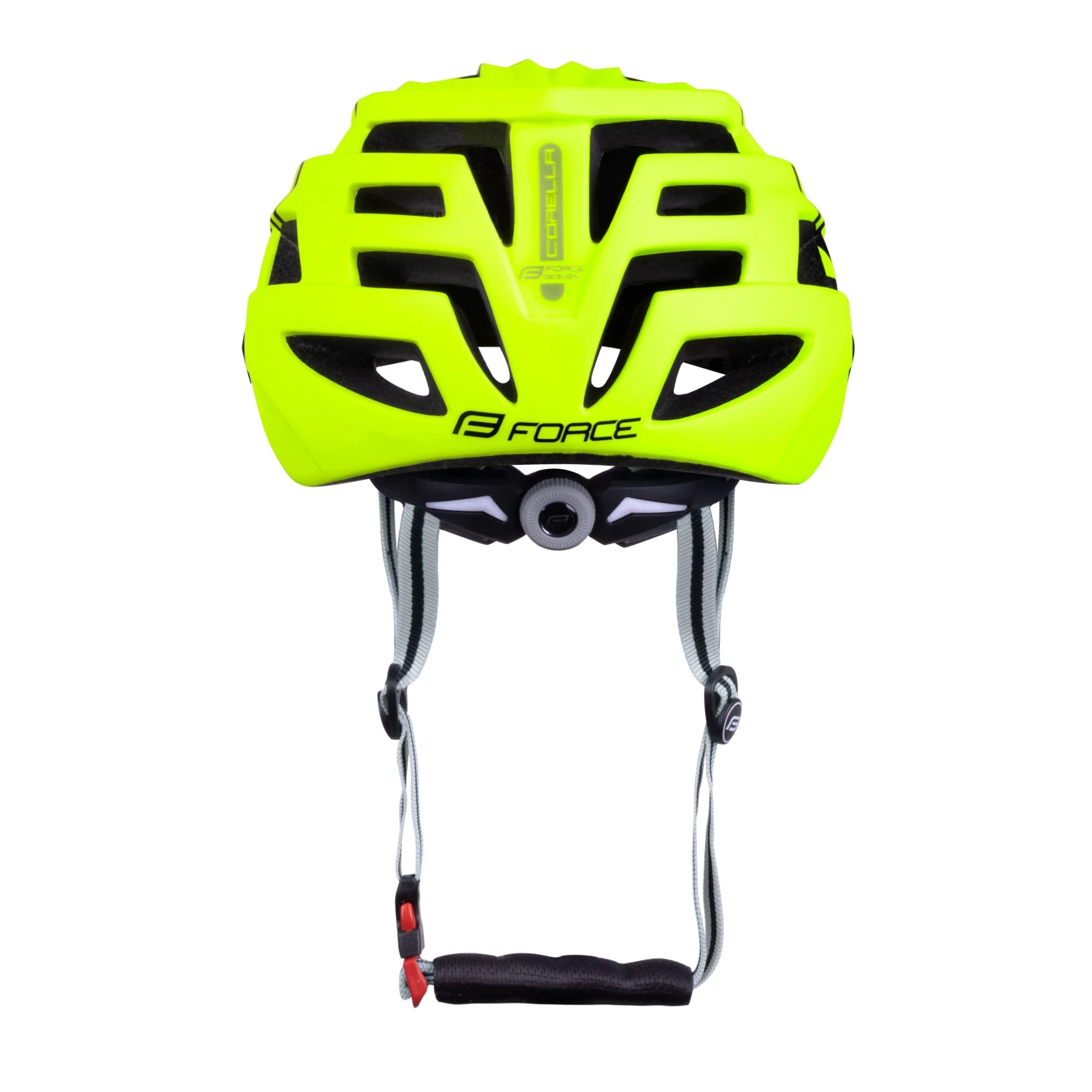 5. Casca Force Corella MTB negru fluo L XL 57-61cm, Galben fluo/Negru
