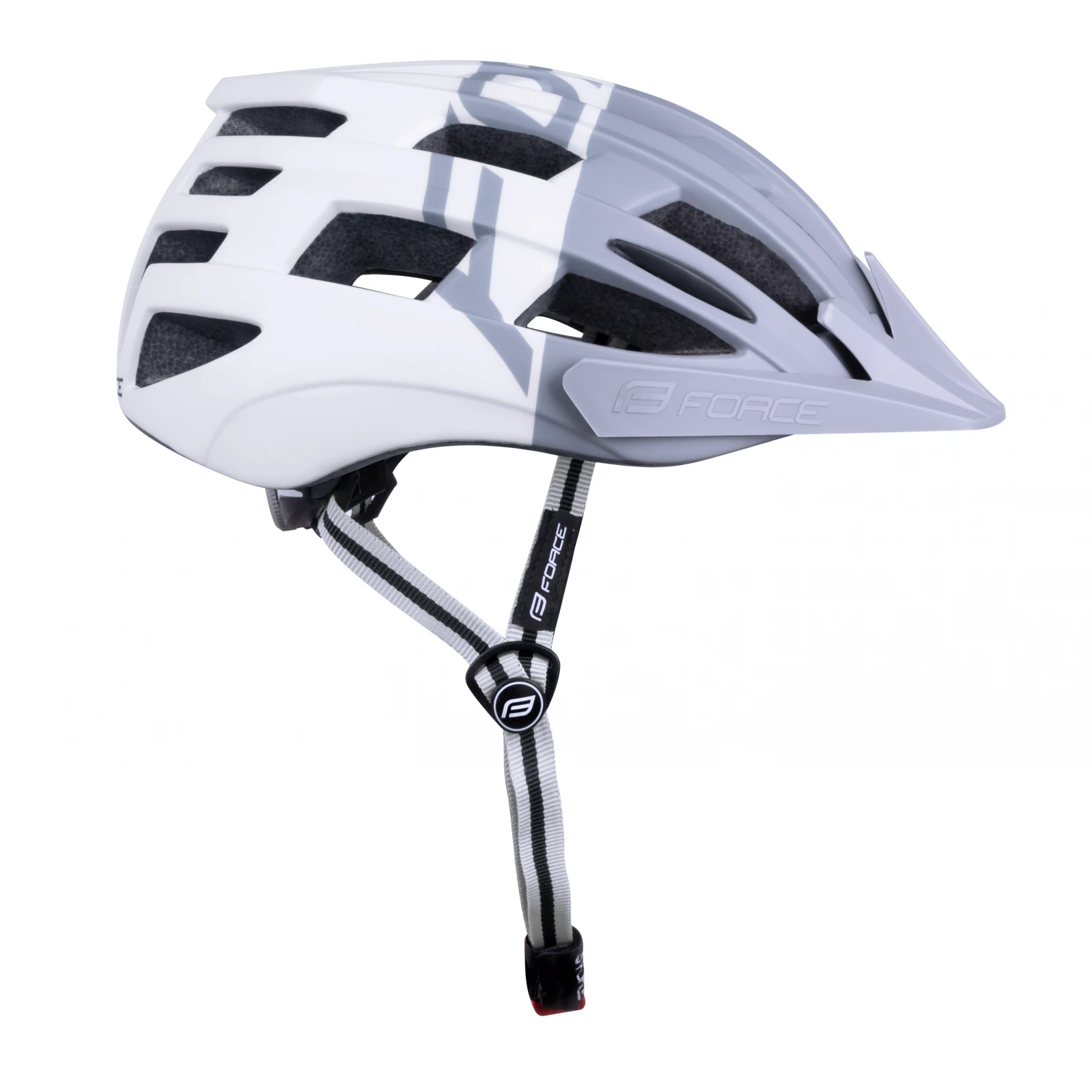 3. Casca Force Corella MTB gri alb S M 54-58cm, Gri/Alb